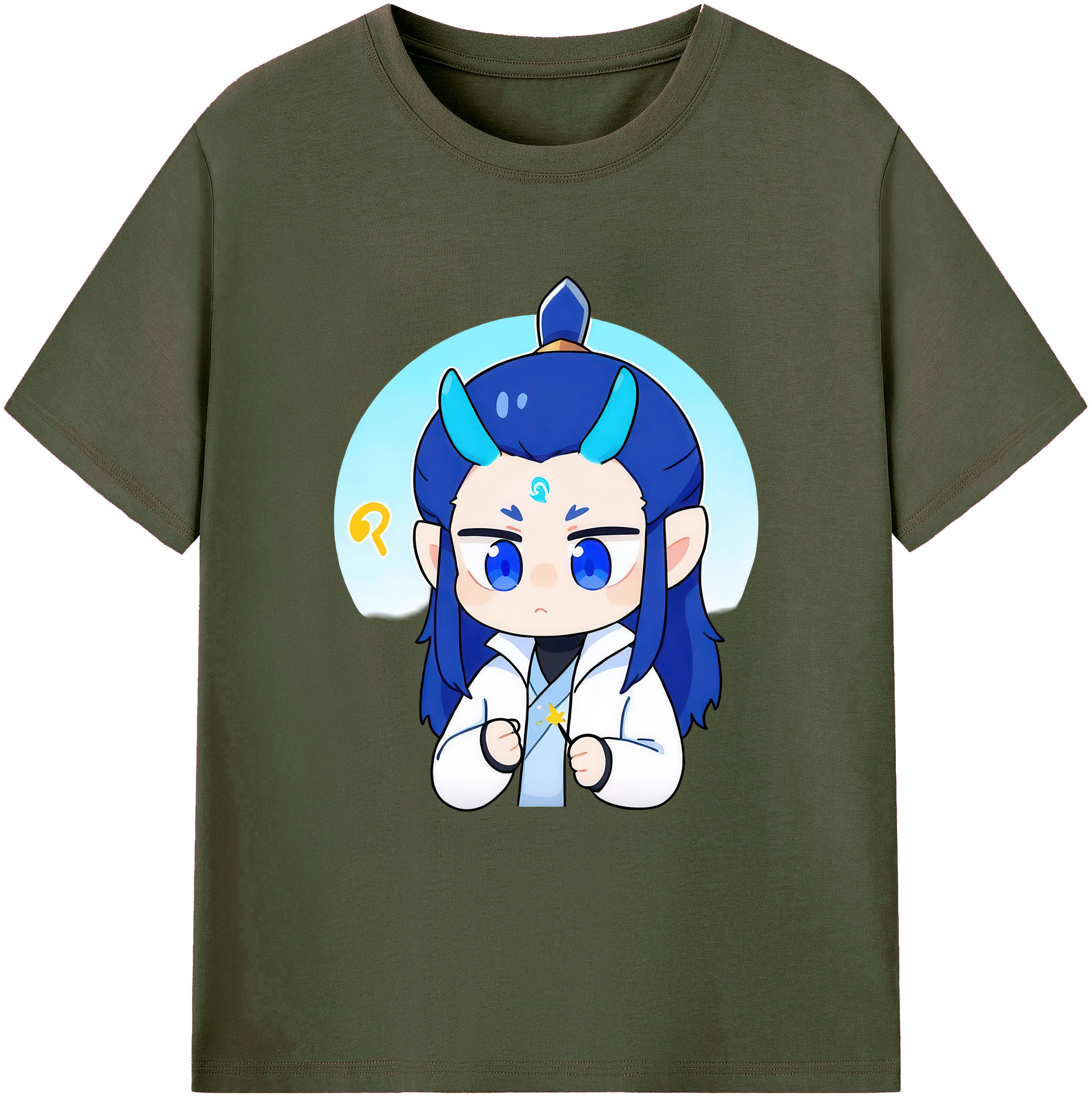 （画像用） Ne Zha 2 ナタ 魔童の大暴れ 綿100％ メンズ半袖Tシャツ｜肌触りやわらか＆通気性
